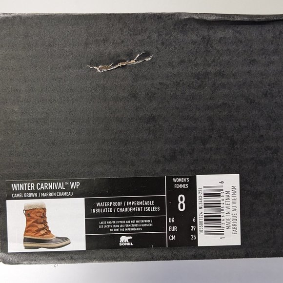 Sorel Winter Carnival Waterproof Snow Boots, Brown, Women's 8 M - Picture 6 of 6